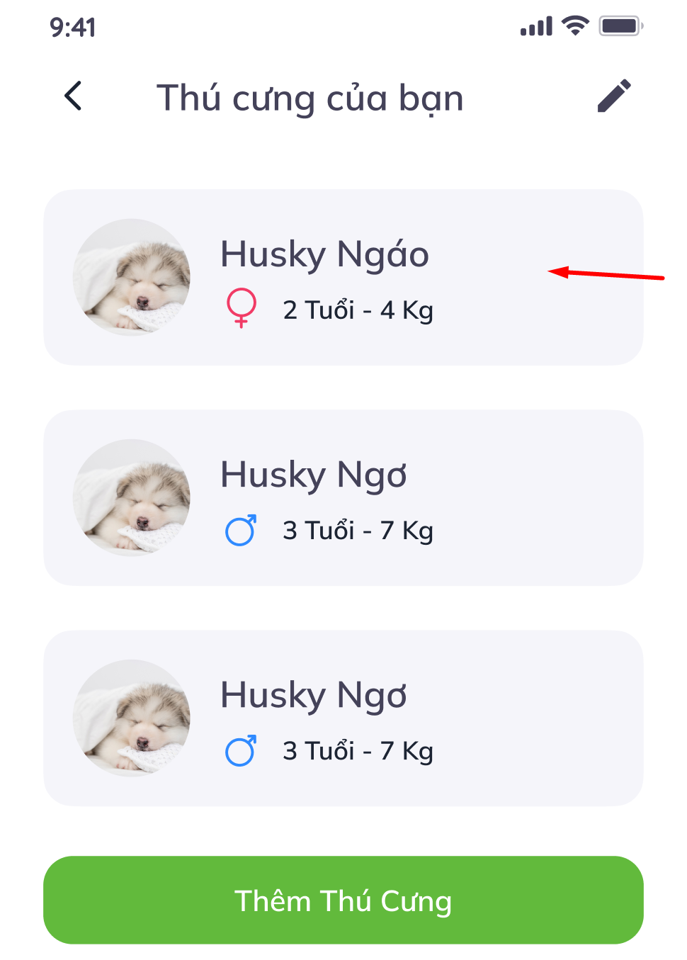 Cách chuyển nhượng thú cưng trên PetApp